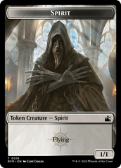 Spirit (0018) // Spirit (0004) Double-Sided Token [Ravnica Remastered Tokens] | Clutch Gaming