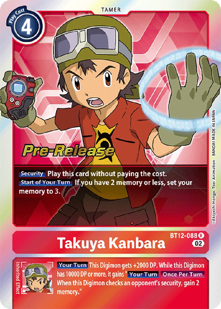 Takuya Kanbara [BT12-088] [Across Time Pre-Release Cards] | Clutch Gaming