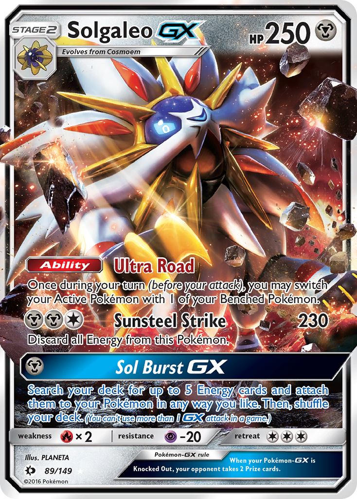 Solgaleo GX (89/149) [Sun & Moon: Base Set] | Clutch Gaming