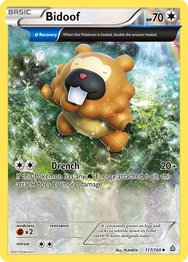 Bidoof (117/160) [XY: Primal Clash] | Clutch Gaming