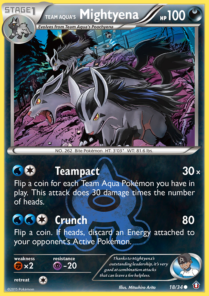 Team Aqua's Mightyena (18/34) [XY: Double Crisis] | Clutch Gaming