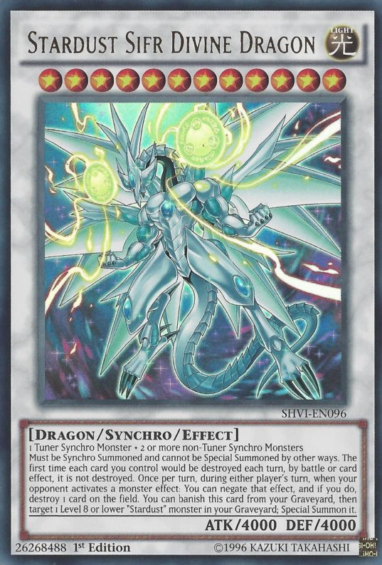 Stardust Sifr Divine Dragon [SHVI-EN096] Ultra Rare | Clutch Gaming