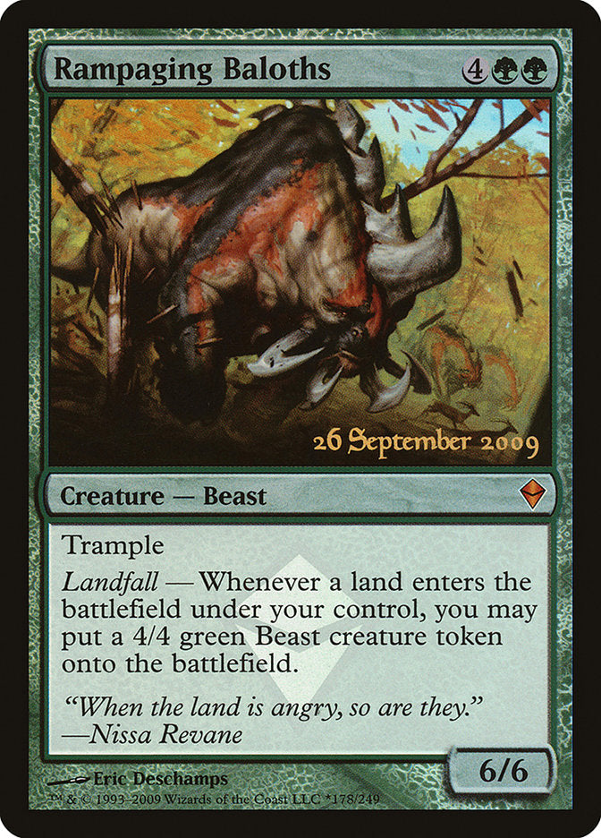 Rampaging Baloths [Zendikar Prerelease Promos] | Clutch Gaming