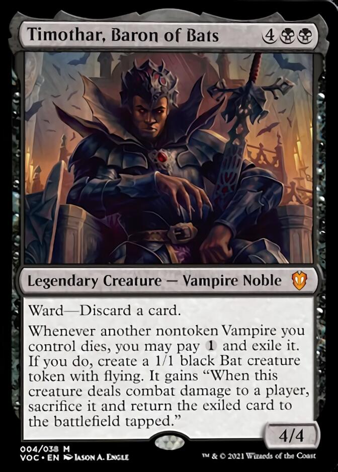 Timothar, Baron of Bats [Innistrad: Crimson Vow Commander] | Clutch Gaming