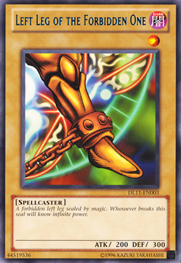 Left Leg of the Forbidden One (Blue) [DL11-EN003] Rare | Clutch Gaming