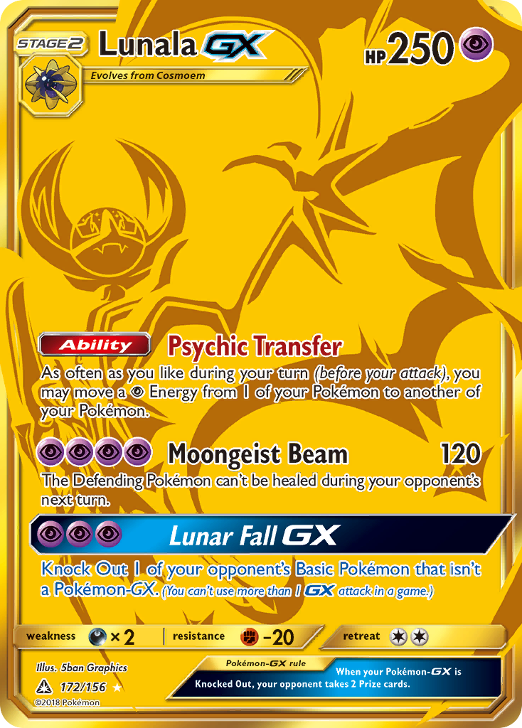 Lunala GX (172/156) [Sun & Moon: Ultra Prism] | Clutch Gaming