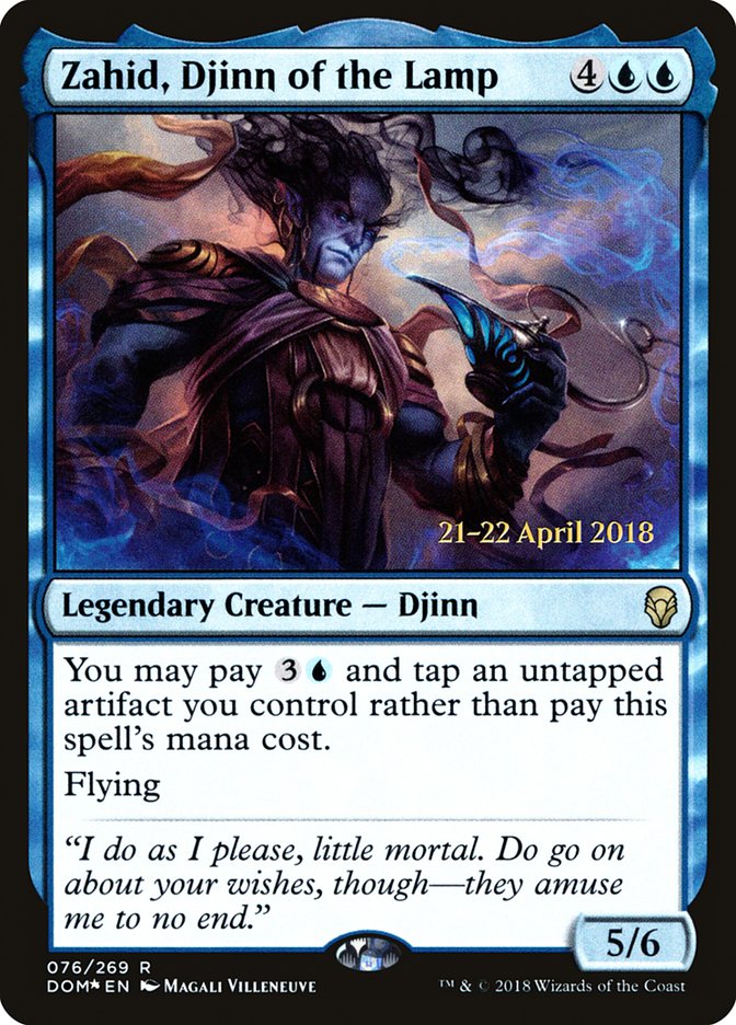 Zahid, Djinn of the Lamp [Dominaria Prerelease Promos] | Clutch Gaming