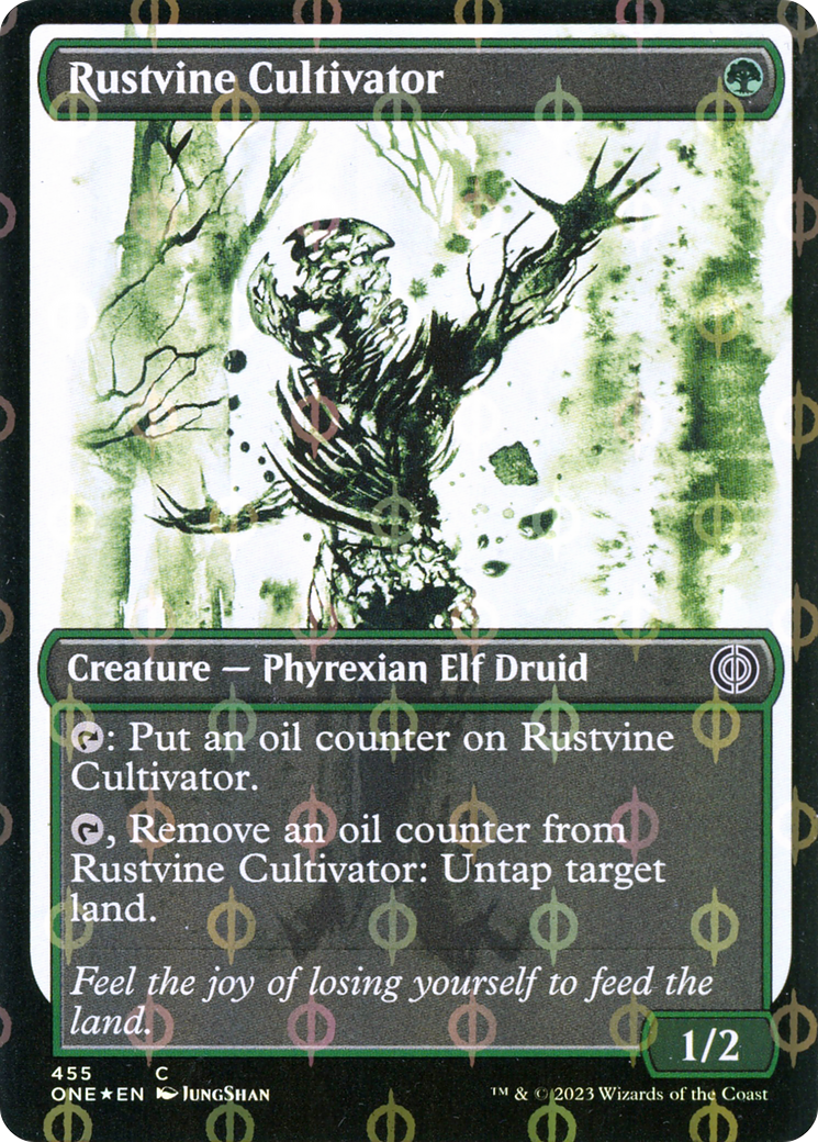 Rustvine Cultivator (Showcase Ichor Step-and-Compleat Foil) [Phyrexia: All Will Be One] | Clutch Gaming