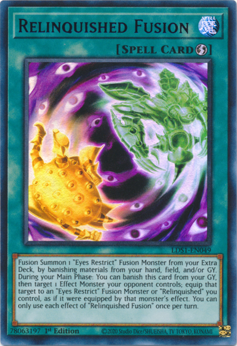 Relinquished Fusion (Blue) [LDS1-EN049] Ultra Rare | Clutch Gaming