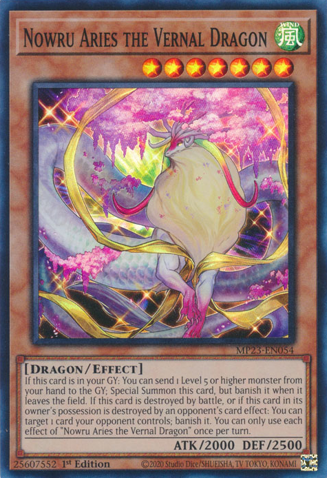 Nowru Aries the Vernal Dragon [MP23-EN054] Super Rare | Clutch Gaming