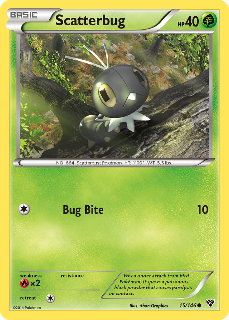 Scatterbug (15/146) [XY: Base Set] | Clutch Gaming