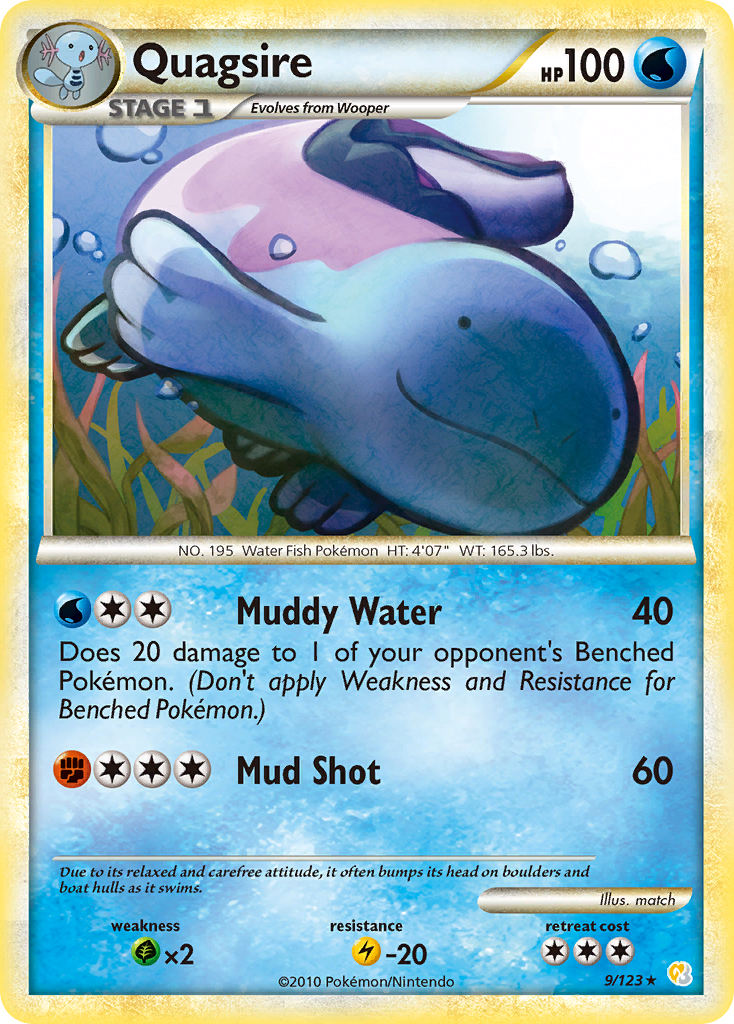 Quagsire (9/123) [HeartGold & SoulSilver: Base Set] | Clutch Gaming