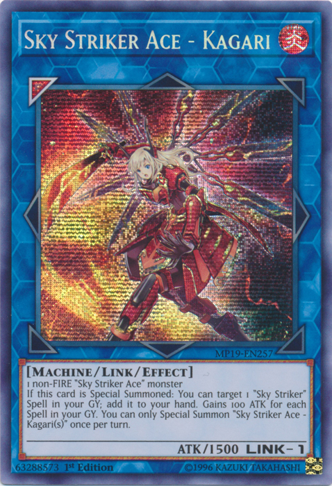 Sky Striker Ace - Kagari [MP19-EN257] Prismatic Secret Rare | Clutch Gaming