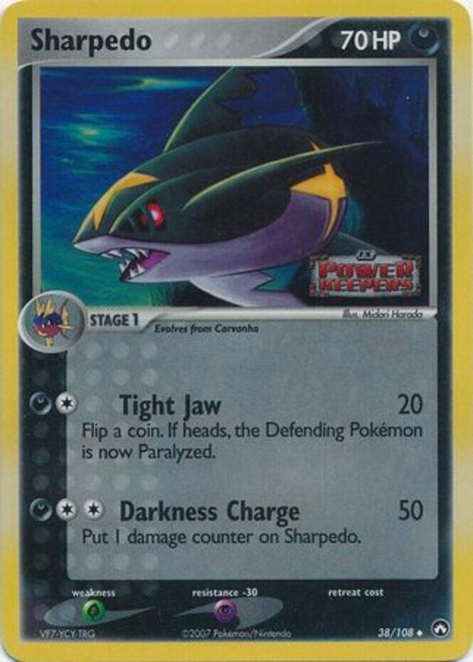 Sharpedo (38/108) (Stamped) [EX: Power Keepers] | Clutch Gaming