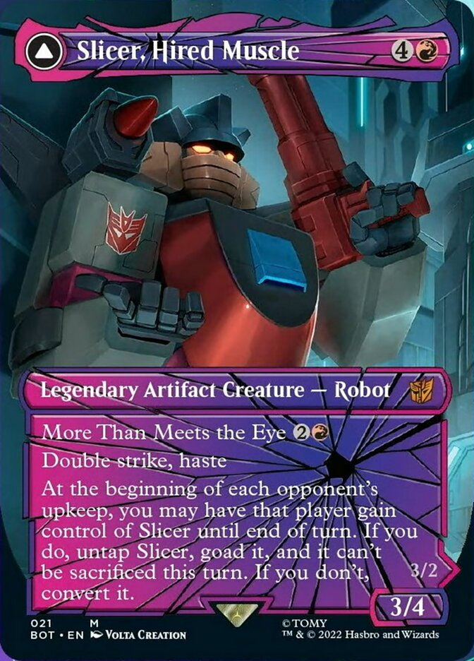 Slicer, Hired Muscle // Slicer, High-Speed Antagonist (Shattered Glass) [Transformers] | Clutch Gaming