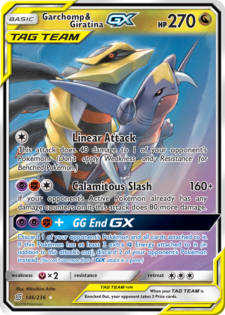 Garchomp & Giratina GX (146/236) [Sun & Moon: Unified Minds] | Clutch Gaming