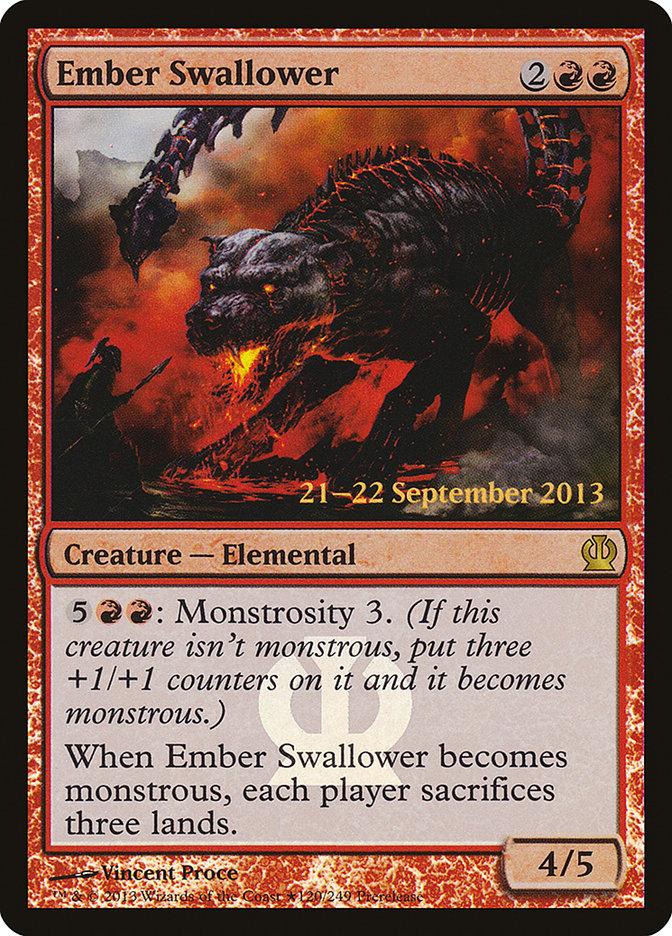 Ember Swallower [Theros Prerelease Promos] | Clutch Gaming