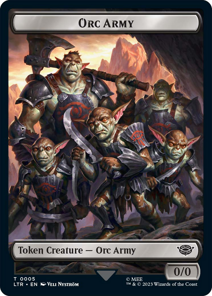 Food (10) // Orc Army (05) Double-Sided Token [The Lord of the Rings: Tales of Middle-Earth Tokens] | Clutch Gaming