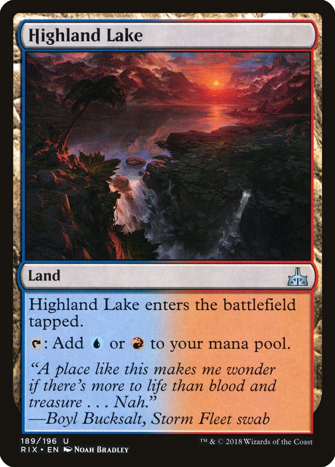 Highland Lake [Rivals of Ixalan] | Clutch Gaming