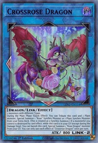 Crossrose Dragon (Blue) [LDS2-EN114] Ultra Rare | Clutch Gaming