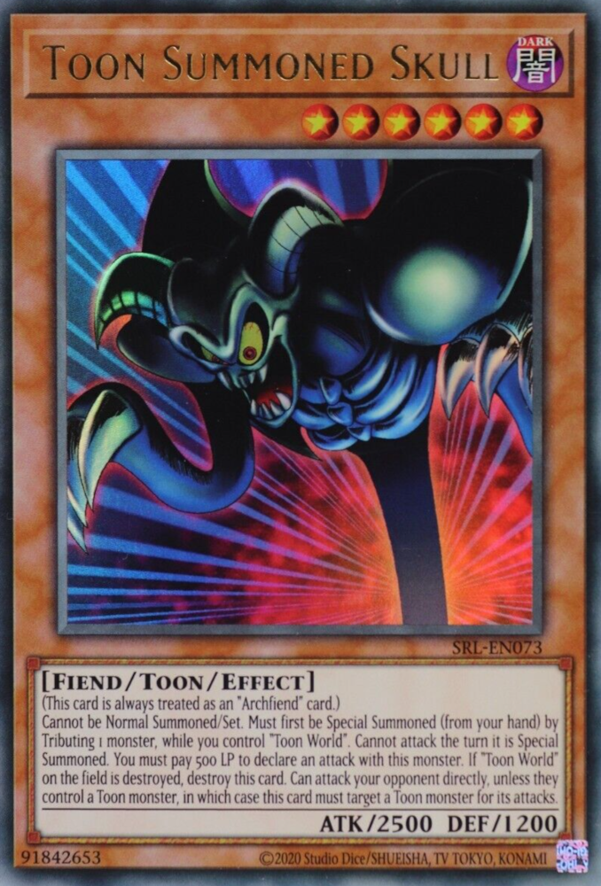 Toon Summoned Skull (25th Anniversary) [SRL-EN073] Ultra Rare | Clutch Gaming