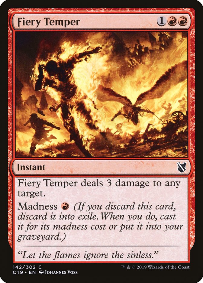 Fiery Temper [Commander 2019] | Clutch Gaming