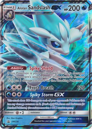 Alolan Sandslash GX (SM236) (Jumbo Card) [Sun & Moon: Black Star Promos] | Clutch Gaming