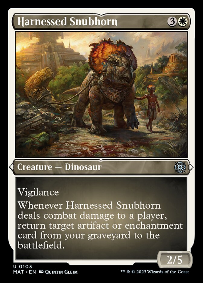 Harnessed Snubhorn (Foil Etched) [March of the Machine: The Aftermath] | Clutch Gaming