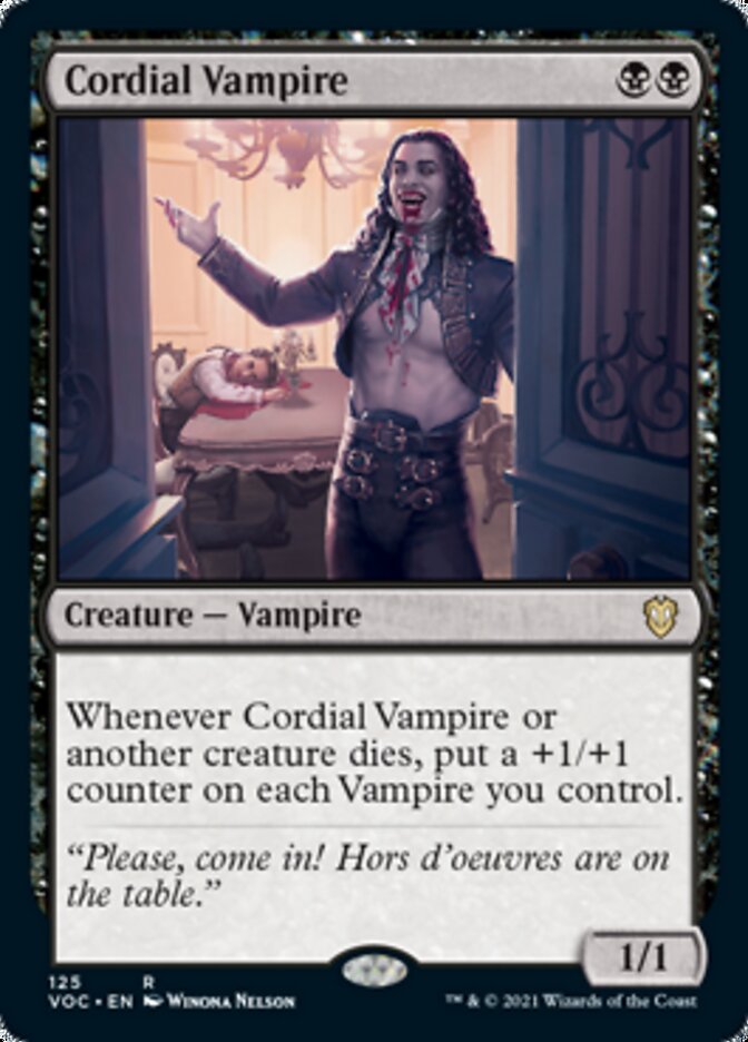 Cordial Vampire [Innistrad: Crimson Vow Commander] | Clutch Gaming