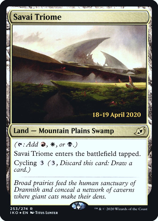 Savai Triome [Ikoria: Lair of Behemoths Prerelease Promos] | Clutch Gaming