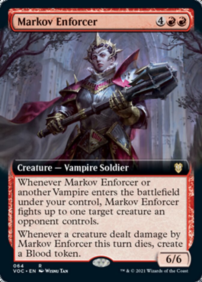 Markov Enforcer (Extended Art) [Innistrad: Crimson Vow Commander] | Clutch Gaming