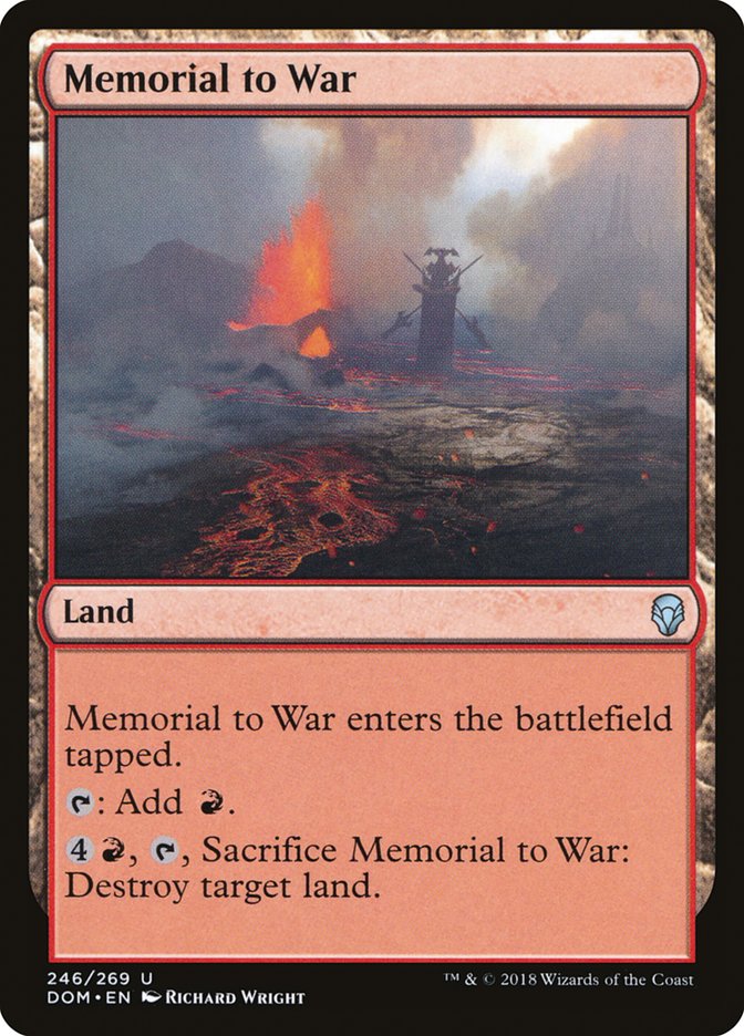 Memorial to War [Dominaria] | Clutch Gaming