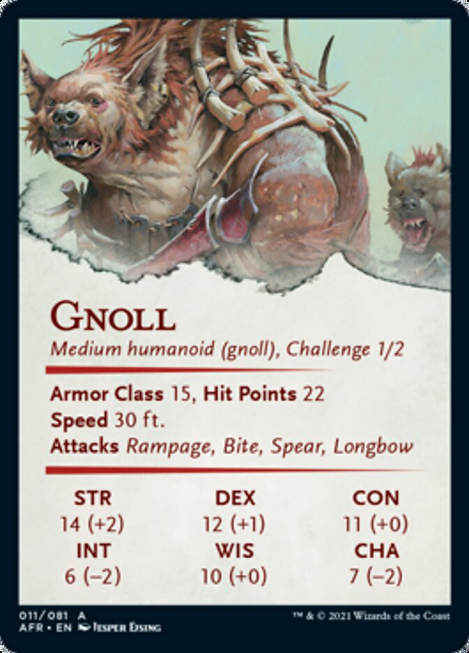 Gnoll Art Card [Dungeons & Dragons: Adventures in the Forgotten Realms Art Series] | Clutch Gaming