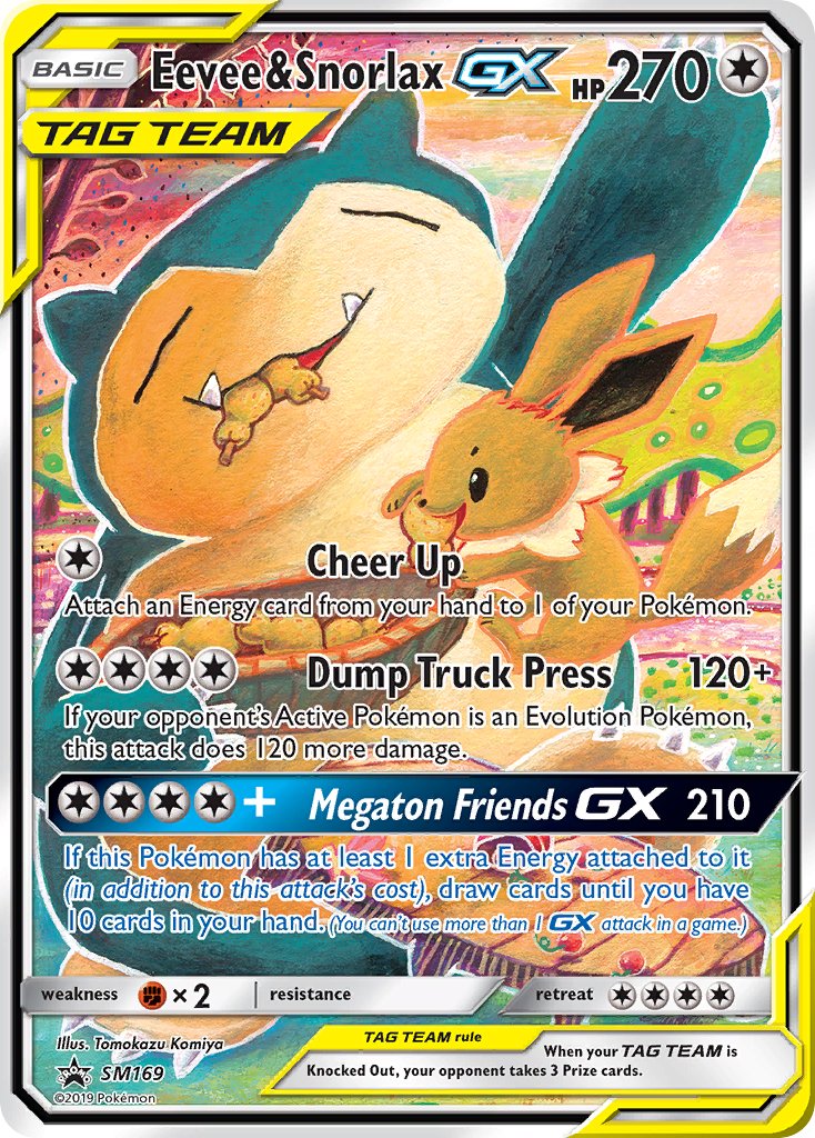 Eevee & Snorlax GX (SM169) [Sun & Moon: Black Star Promos] | Clutch Gaming