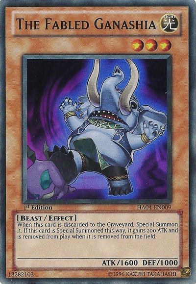 The Fabled Ganashia [HA04-EN009] Super Rare | Clutch Gaming