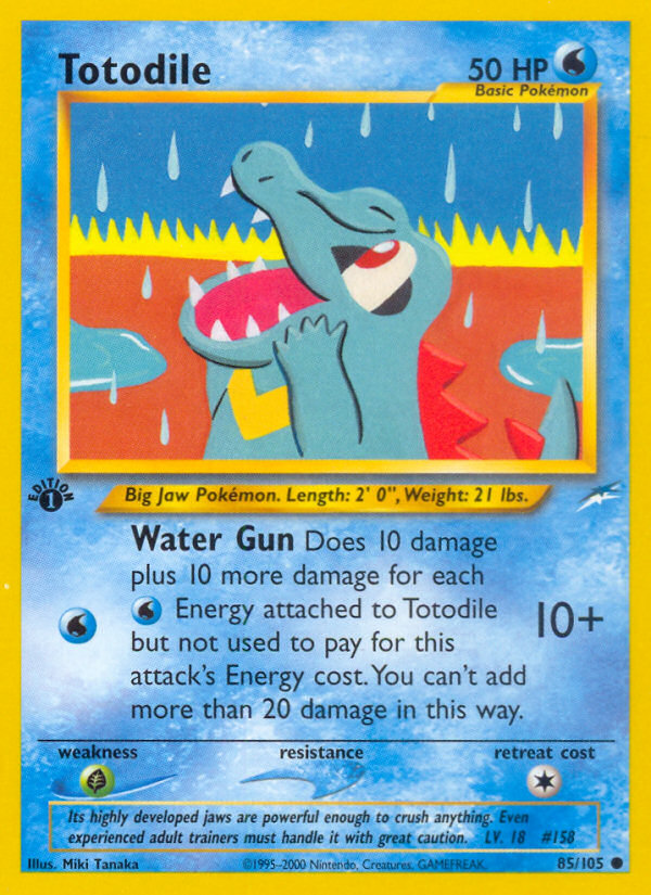 Totodile (85/105) [Neo Destiny 1st Edition] | Clutch Gaming