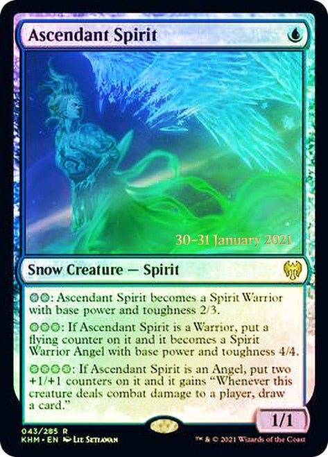 Ascendant Spirit [Kaldheim Prerelease Promos] | Clutch Gaming