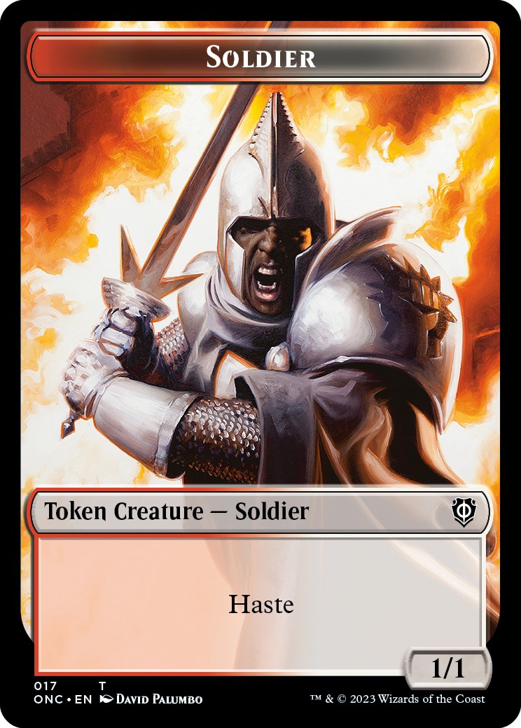 Soldier (017) // Eldrazi Double-Sided Token [Phyrexia: All Will Be One Commander Tokens] | Clutch Gaming