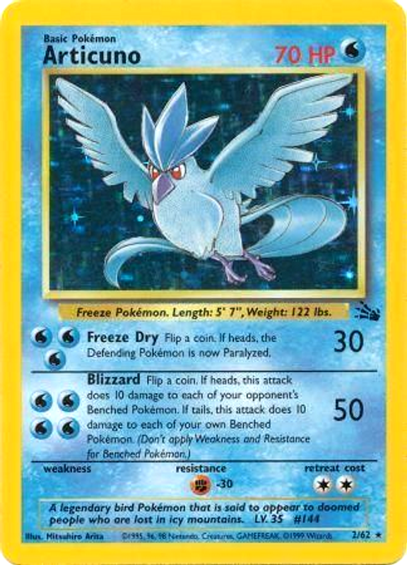 Articuno (2/62) [Fossil Unlimited] | Clutch Gaming