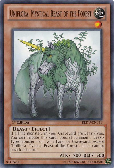 Uniflora, Mystical Beast of the Forest [REDU-EN031] Common | Clutch Gaming