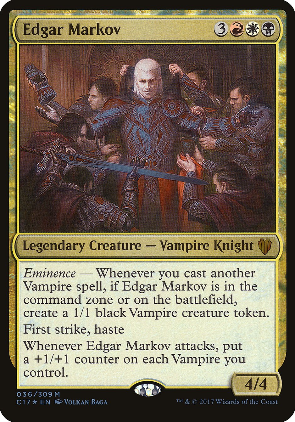 Edgar Markov (Oversized) [Commander 2017 Oversized] | Clutch Gaming