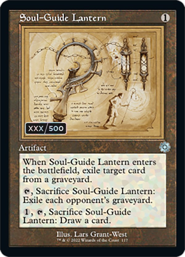 Soul-Guide Lantern (Retro Schematic) (Serial Numbered) [The Brothers' War Retro Artifacts] | Clutch Gaming