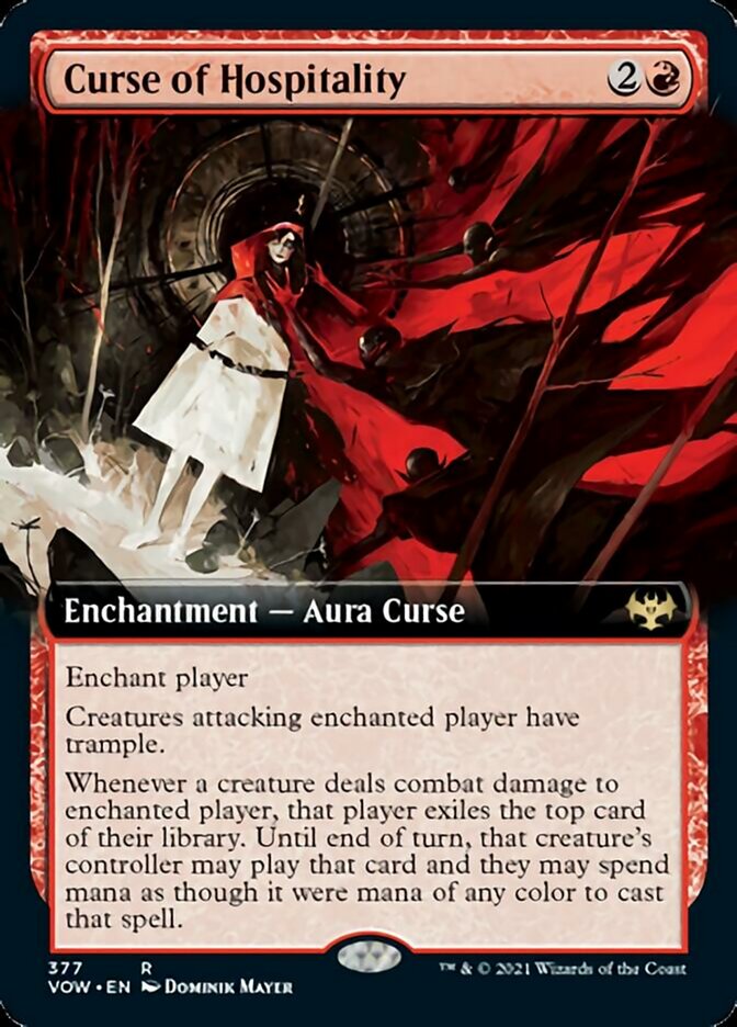 Curse of Hospitality (Extended Art) [Innistrad: Crimson Vow] | Clutch Gaming