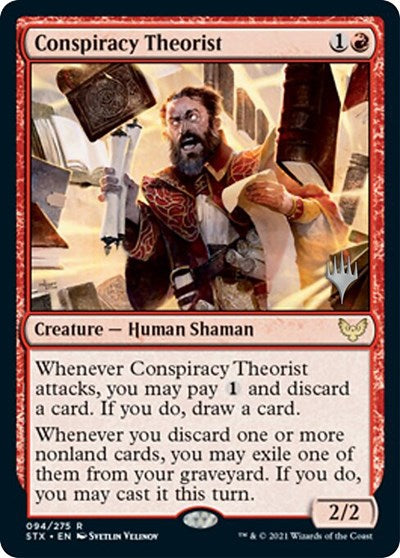 Conspiracy Theorist (Promo Pack) [Strixhaven: School of Mages Promos] | Clutch Gaming