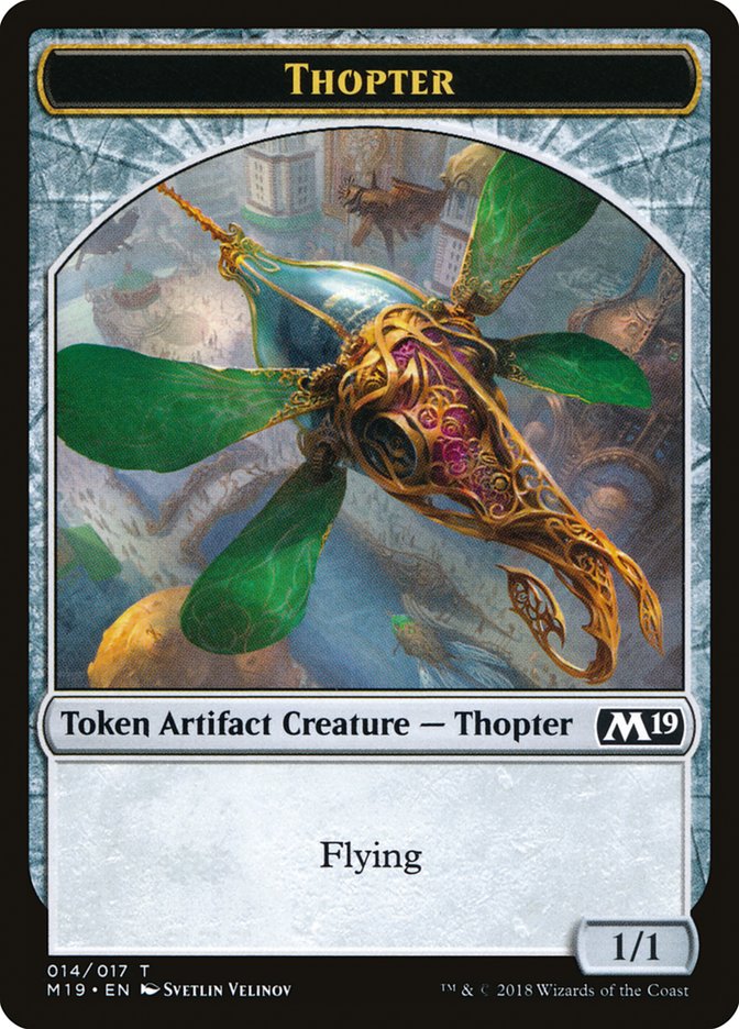 Goblin // Thopter Double-Sided Token (Game Night) [Core Set 2019 Tokens] | Clutch Gaming