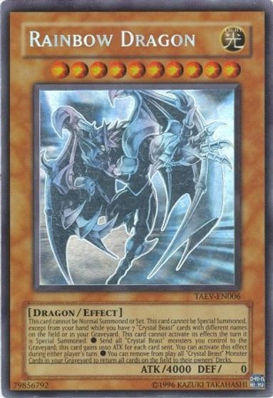 Rainbow Dragon (Chaos Neos Misprint) [TAEV-EN006] Ghost Rare | Clutch Gaming