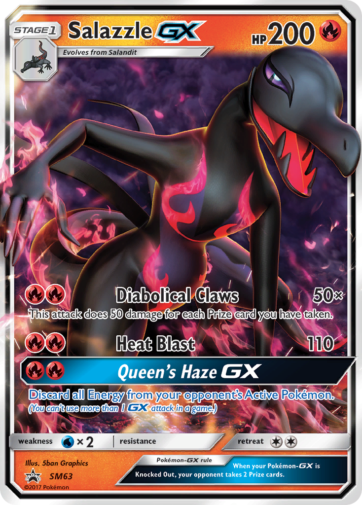 Salazzle GX (SM63) [Sun & Moon: Black Star Promos] | Clutch Gaming