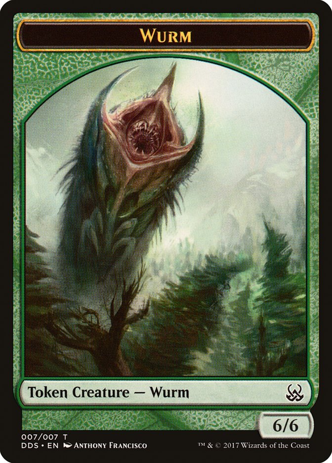 Wurm Token [Duel Decks: Mind vs. Might Tokens] | Clutch Gaming