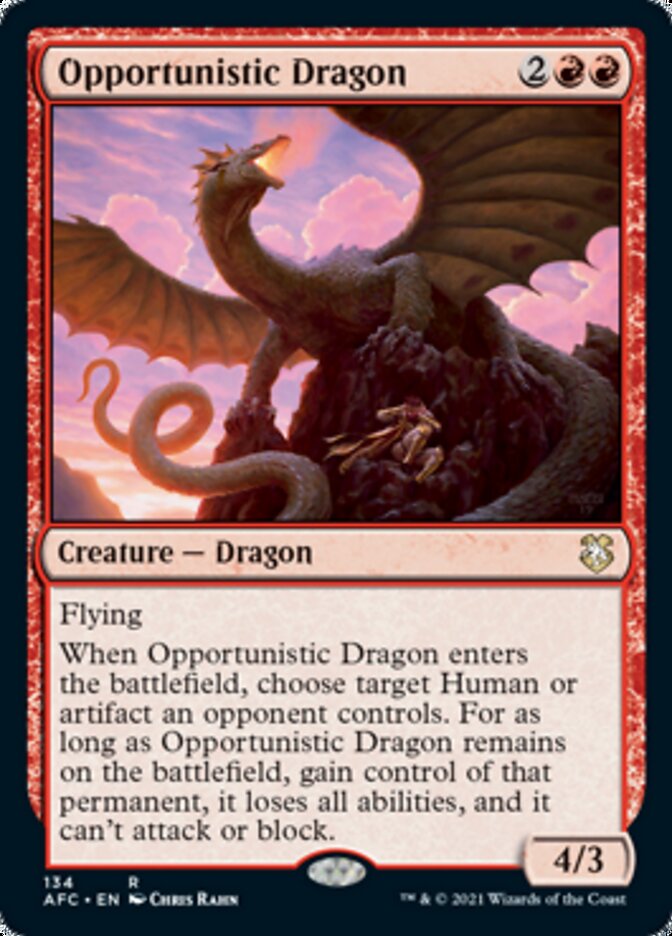 Opportunistic Dragon [Dungeons & Dragons: Adventures in the Forgotten Realms Commander] | Clutch Gaming