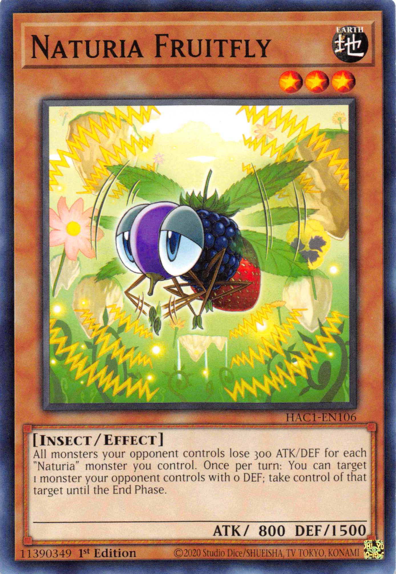 Naturia Fruitfly [HAC1-EN106] Common | Clutch Gaming